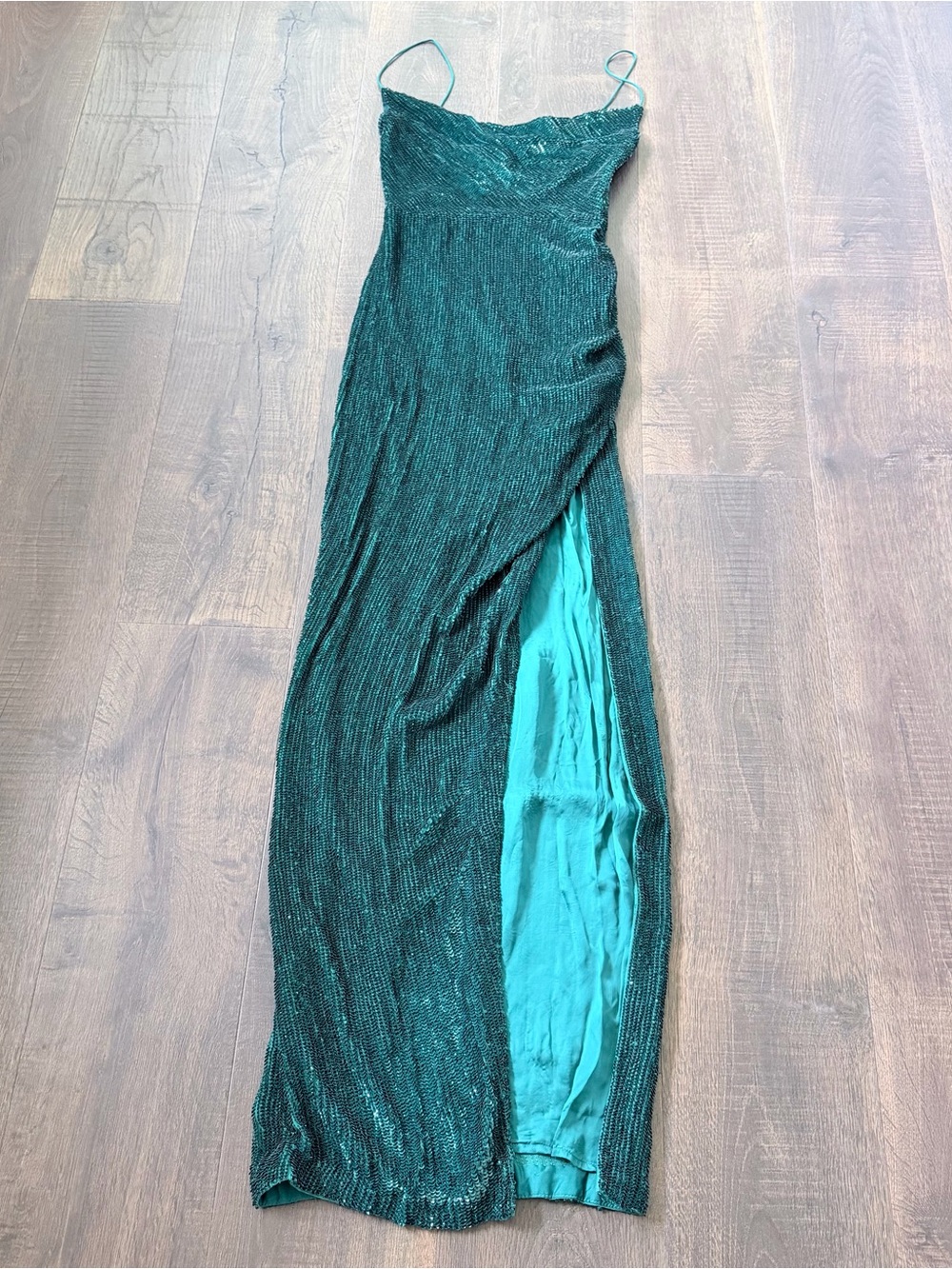 NWT Retrofete Katya Sequin Dress | Green | XS - Picture 5 of 9